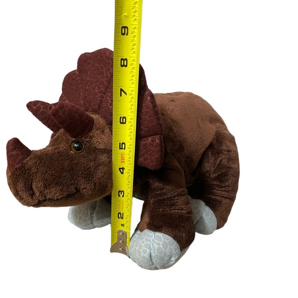 Kohl’s Cares Triceratops Plush Brown Dinosaur Stuffed Animal Toy 12 inch - Picture 5 of 12